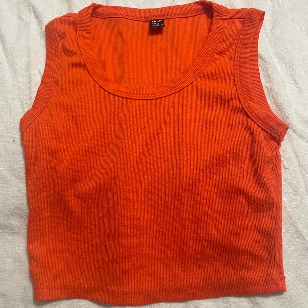 Vince Camuto Vibrant Orange Tank Top
